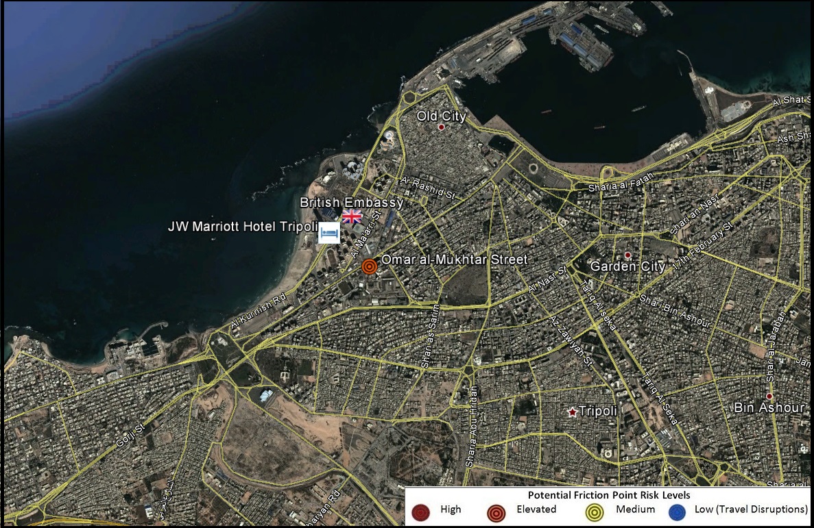 Libya Tactical: Avoid Omar al-Mukhtar Street in central Tripoli due to ...