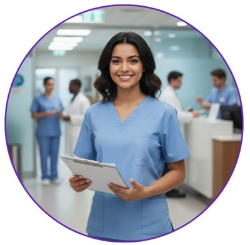 אחות מחייכת