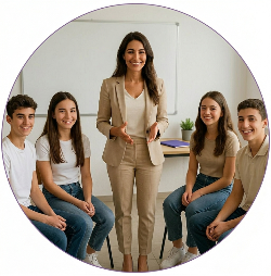 אחות מחייכת