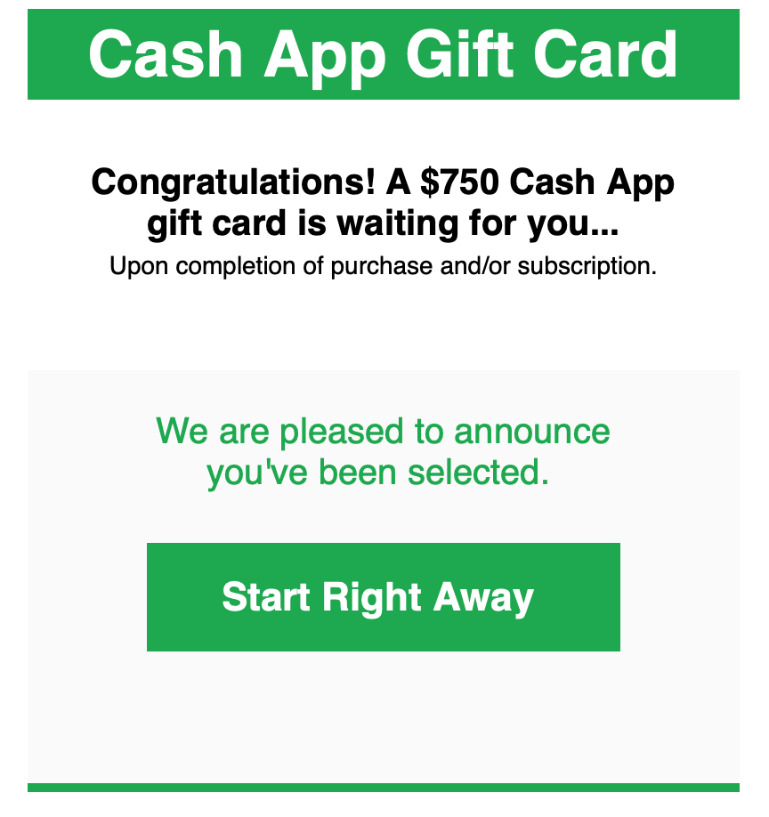 Are The $750 Gift Cards Real Reward Inside: $750 Cash App Gift Card - Daily Survey | Emails Nest