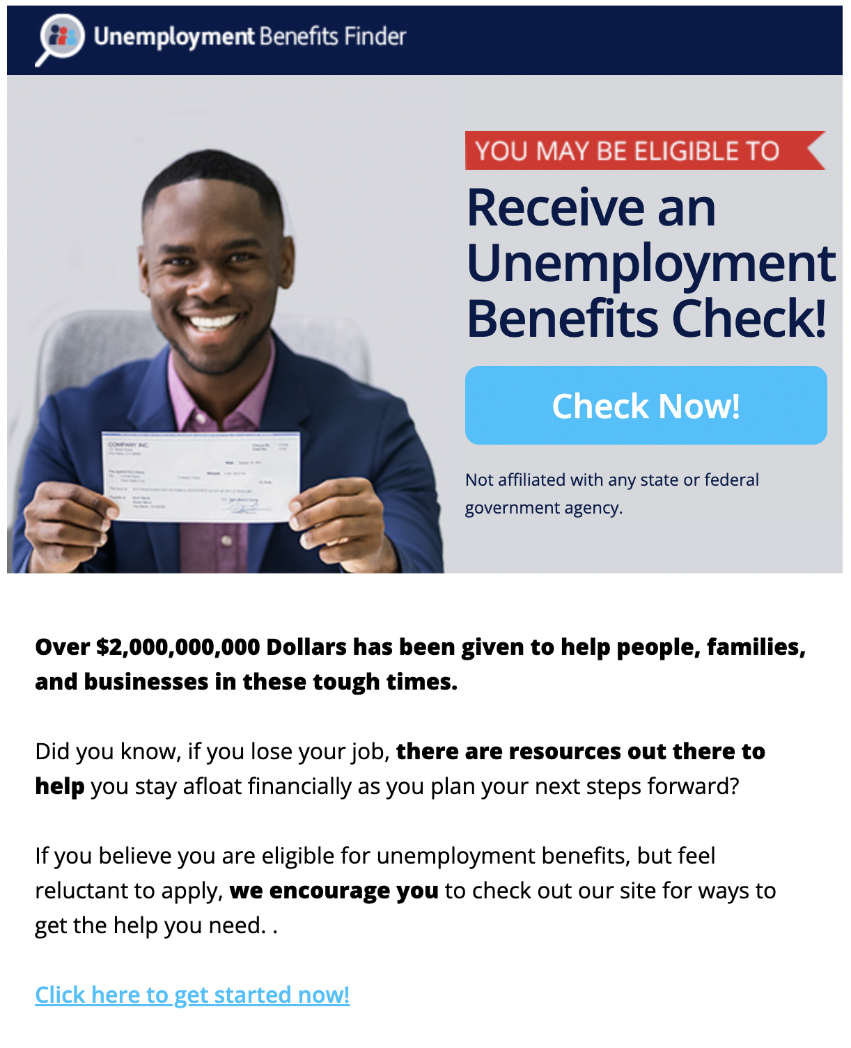 Unemployment Benefits Finder