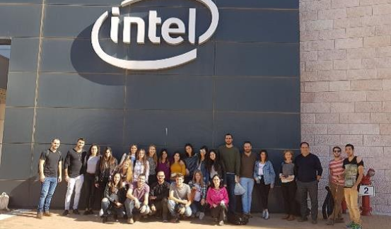 Industrial Engineering and Management students at Intel Kiryat Gat סטודנטים הנדסת חומרים מתקדמים באינטל קריית גת