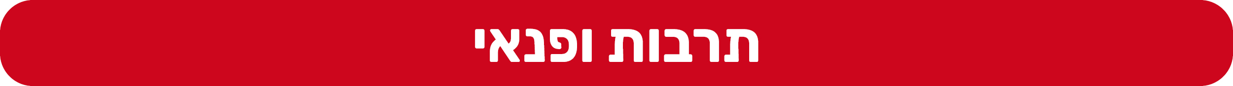 תרבות ופנאי